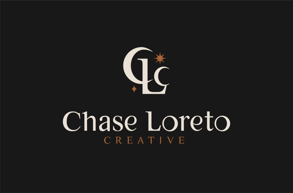 Chase Loreto Logo on black