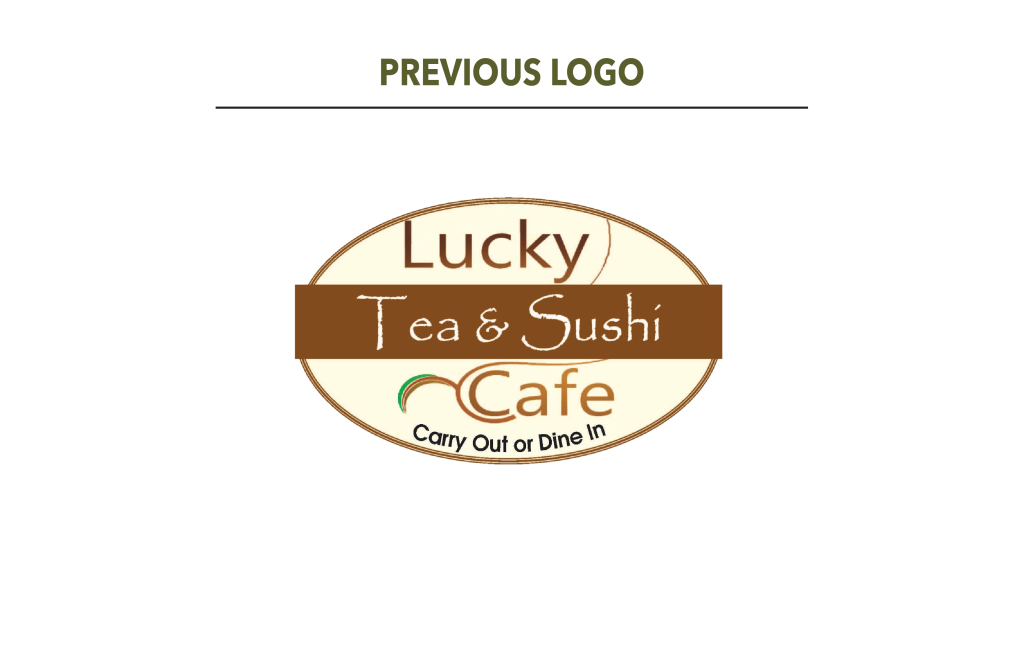 Lucky Tea and Sushi Cafe Previous Logo