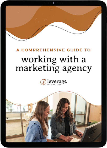 Working with a Marketing Agency E-Book mockup